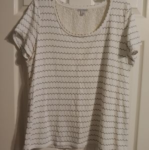 Halogen XL Ivory Knit Tee